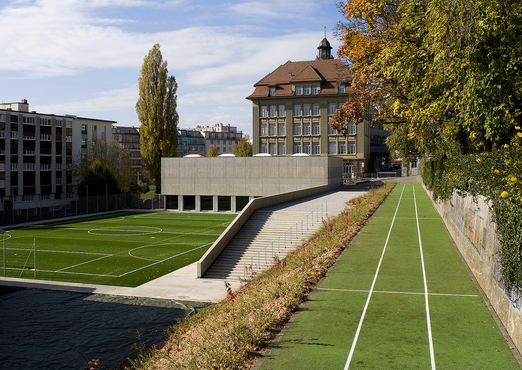 Salle de sports du Collège de Beaulieu Jeker Architecture